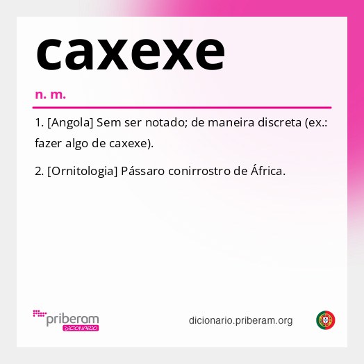 Significado de caxexe