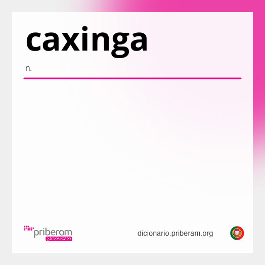 Significado de caxinga