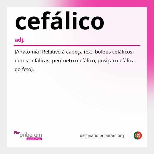 Significado de cefálico