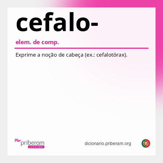 Significado de cefalo-