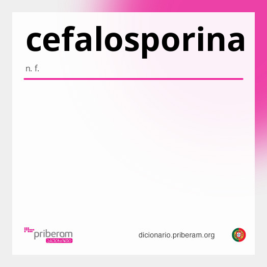 Significado de cefalosporina
