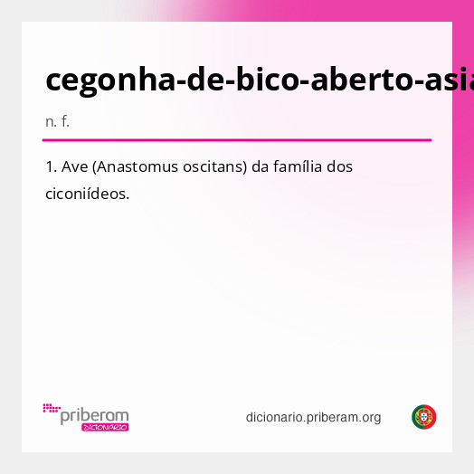 Significado de cegonha-de-bico-aberto-asiática