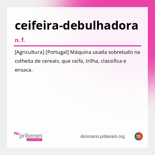 Significado de ceifeira-debulhadora