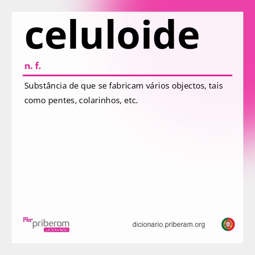 Significado de celuloide