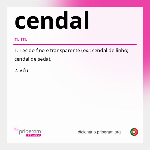 Significado de cendal
