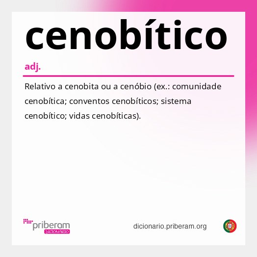 Significado de cenobítico