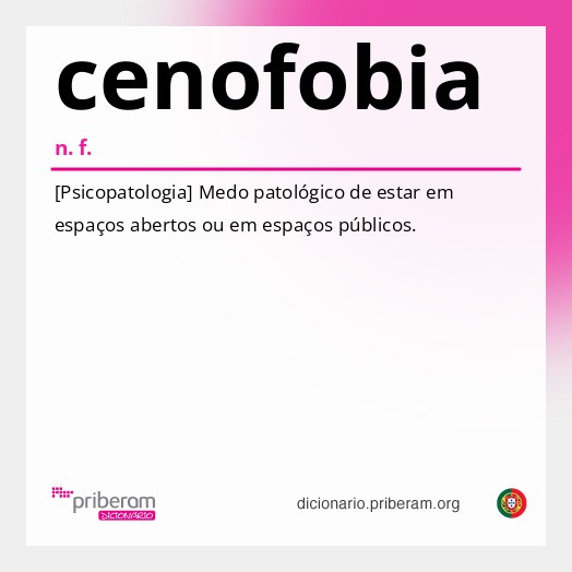 Significado de cenofobia