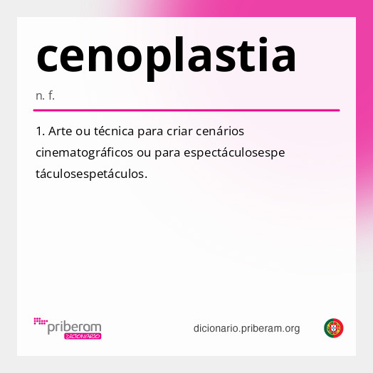 Significado de cenoplastia