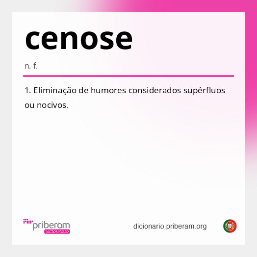 Significado de cenose