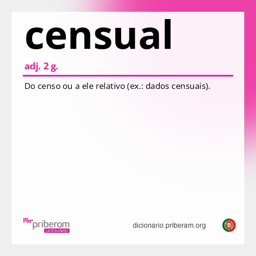 Significado de censual