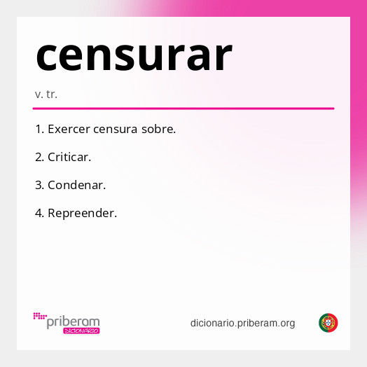 Significado de censurar