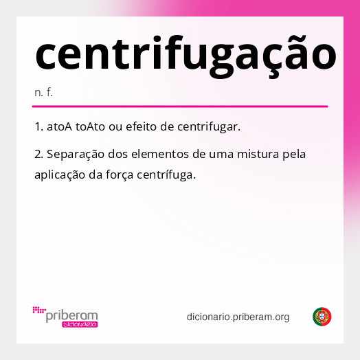 Significado de centrifugação