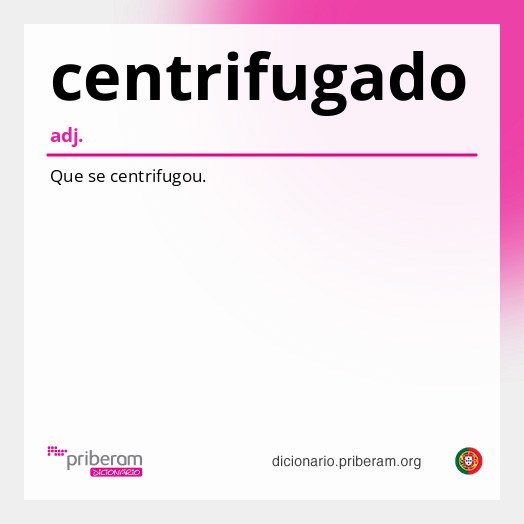 Significado de centrifugado