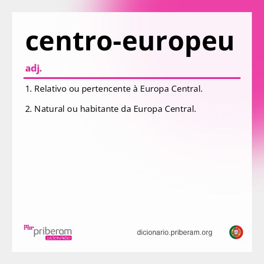 Significado de centro-europeu