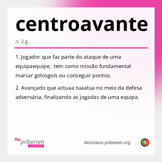 Significado de centroavante
