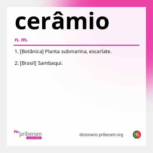 Significado de cerâmio