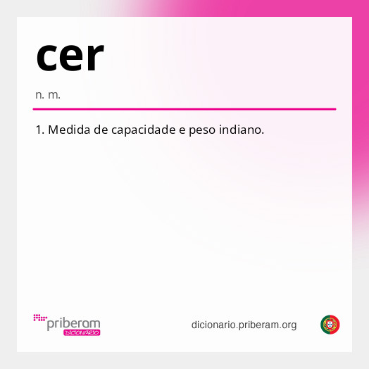 Significado de cer