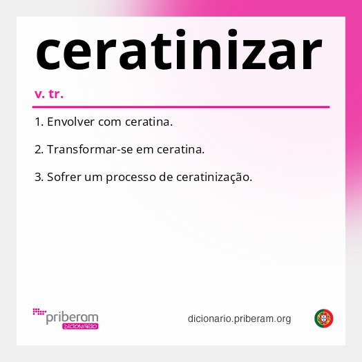 Significado de ceratinizar