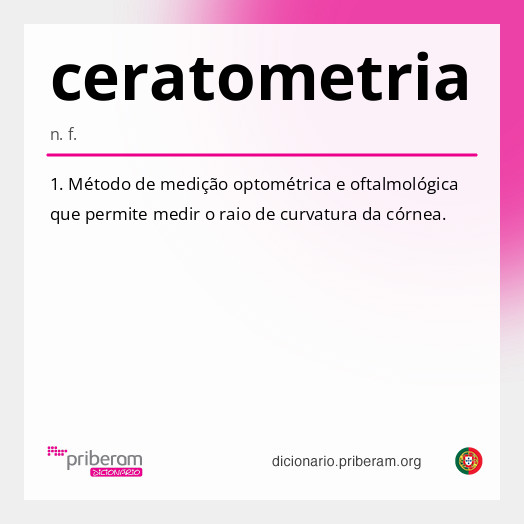 Significado de ceratometria
