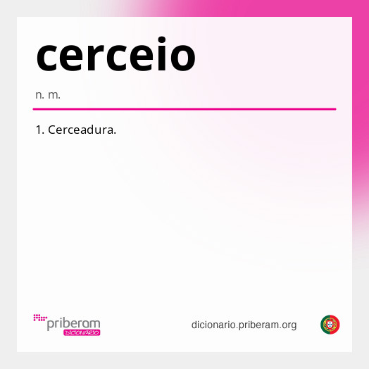 Significado de cerceio