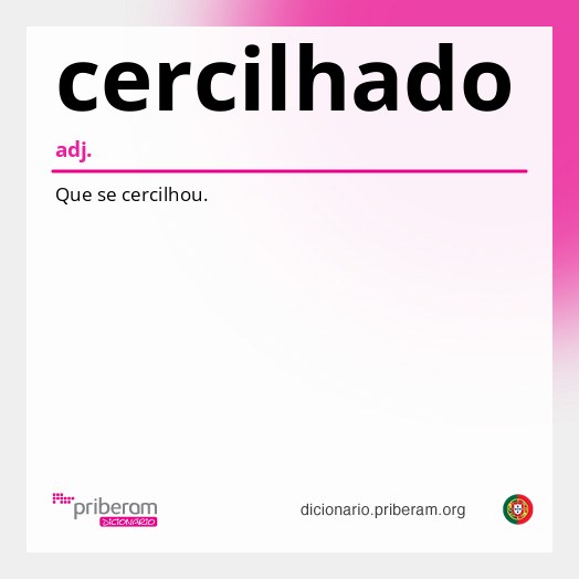 Significado de cercilhado