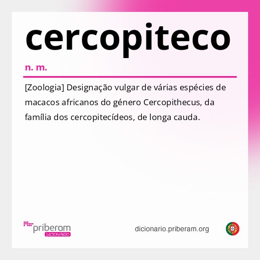 Significado de cercopiteco