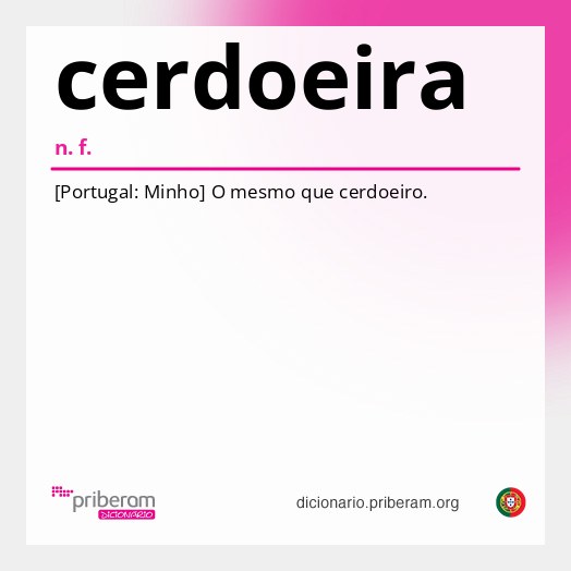 Significado de cerdoeira