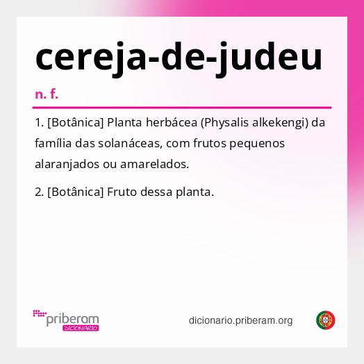 Significado de cereja-de-judeu