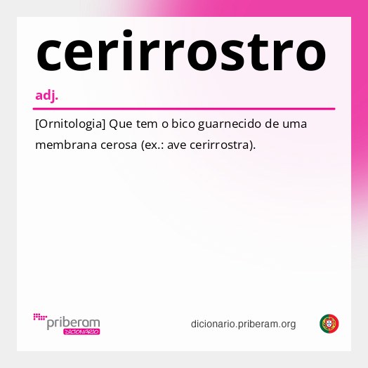 Significado de cerirrostro