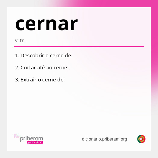 Significado de cernar