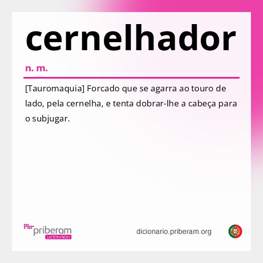 Significado de cernelhador