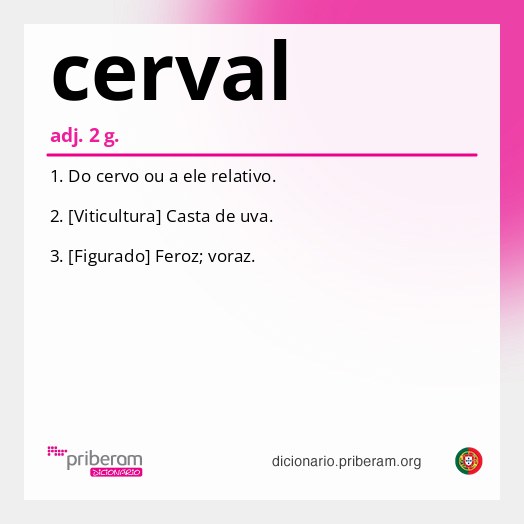 Significado de cerval