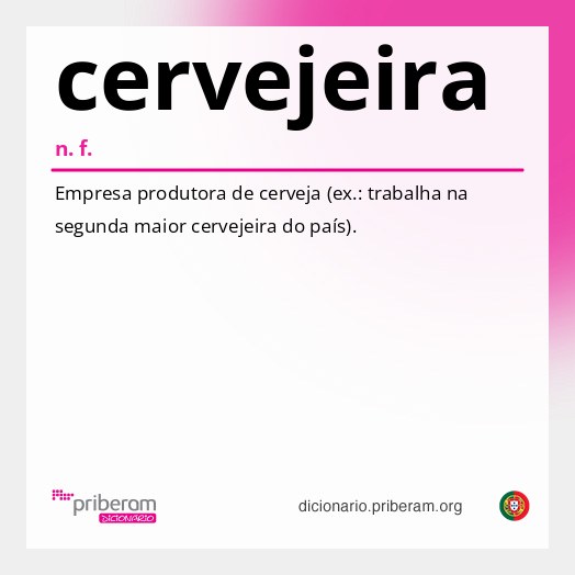 Significado de cervejeira