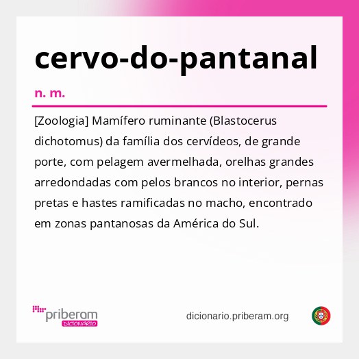 Significado de cervo-do-pantanal