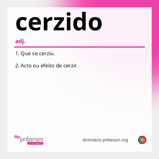 Significado de cerzido