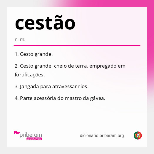 Significado de cestão