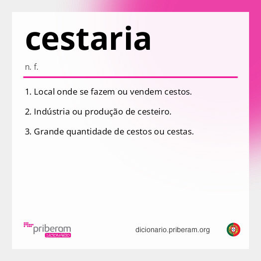 Significado de cestaria