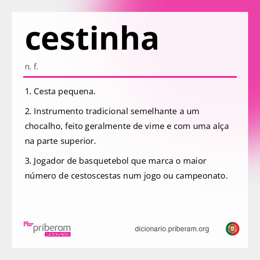 Significado de cestinha