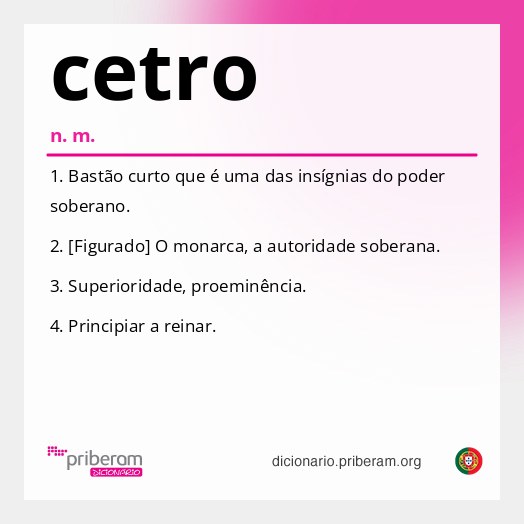 Significado de cetro