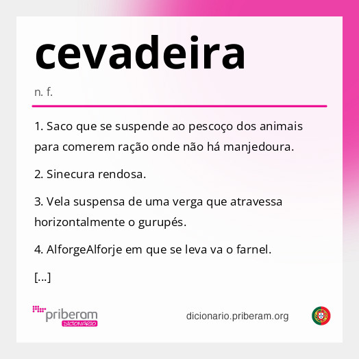 Significado de cevadeira