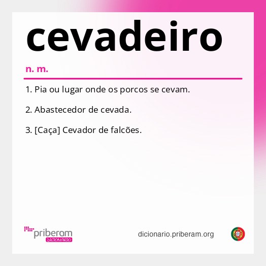 Significado de cevadeiro
