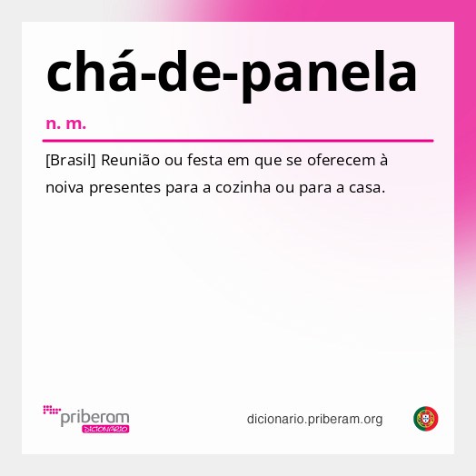 Significado de chá-de-panela