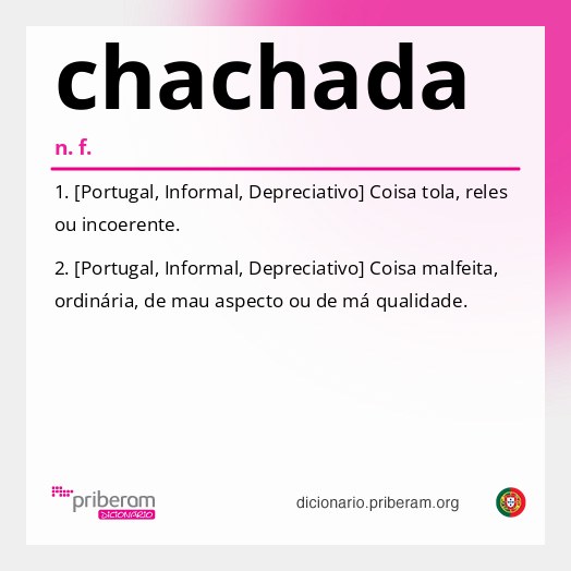 Significado de chachada