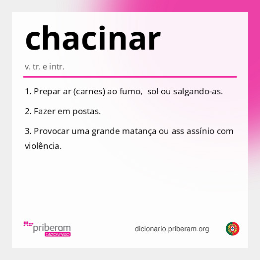 Significado de chacinar