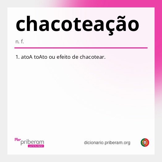 Significado de chacoteação