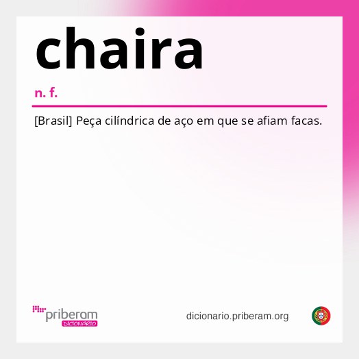 Significado de chaira