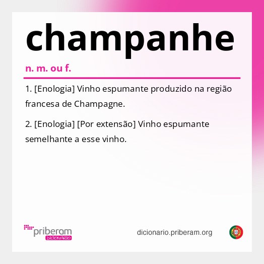 Significado de champanhe
