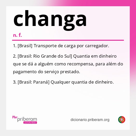 Significado de changa