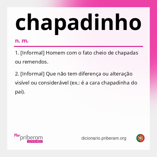 Significado de chapadinho