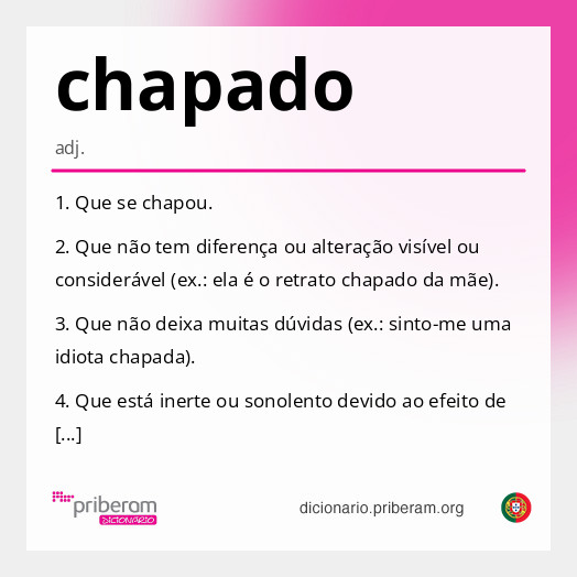 Significado de chapado